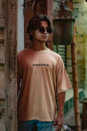 Noir Bloom beige t-shirt